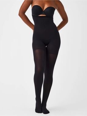Spanx ASSETS by Sara Blakely black high waisted Shaping Pantyhose NEW